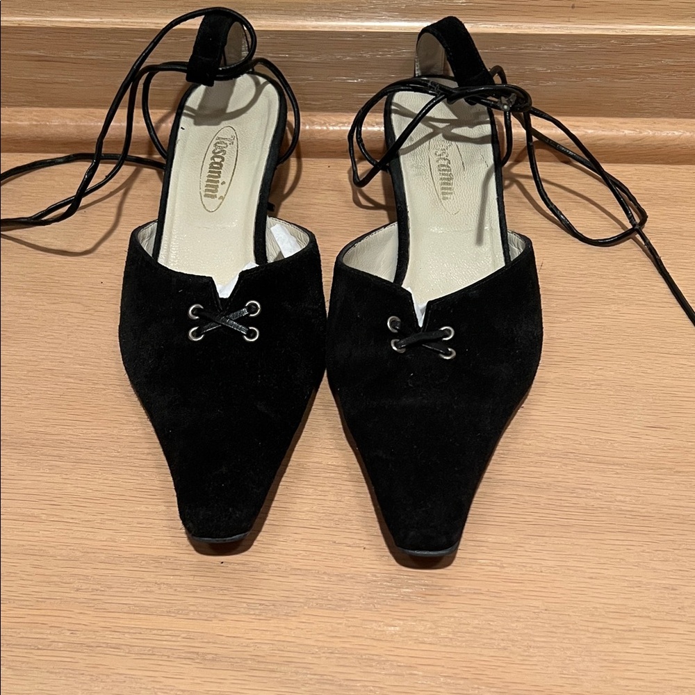 Zara Black Suede Lace-Up Women's Boots